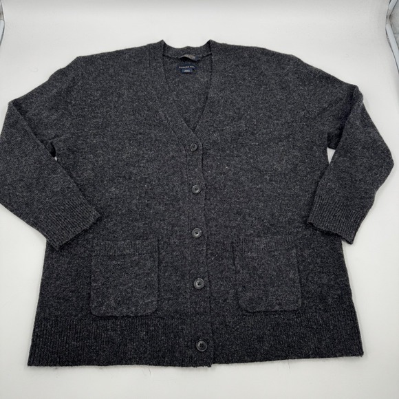 Pendleton Sweaters - Pendleton Washable Wool Cardigan Sweater Pockets Gray Womens‎ Size L